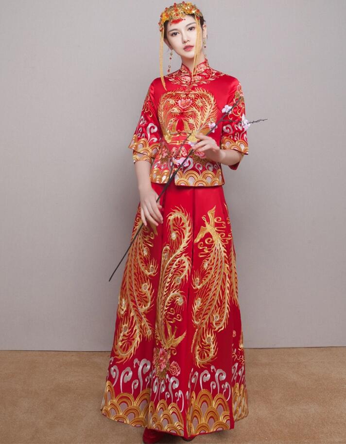 中式婚纱新娘嫁衣中式礼服