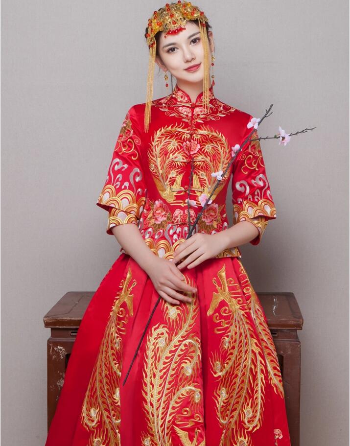 中式婚纱新娘嫁衣中式礼服