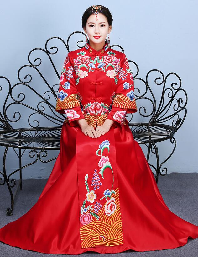 中国风龙凤褂嫁衣中式婚礼礼服