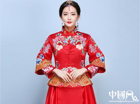 中国风龙凤褂嫁衣中式婚礼礼服