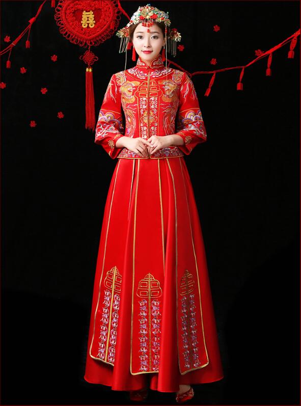中国风秀禾服嫁衣中式婚礼礼服