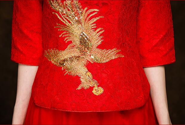中国风礼服中式新娘礼服图片