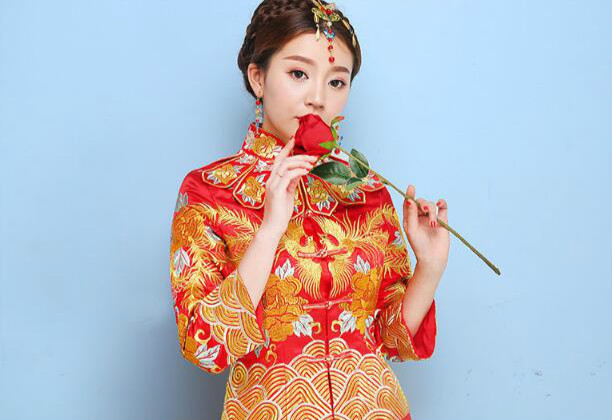 古典龙凤褂中式婚礼礼服