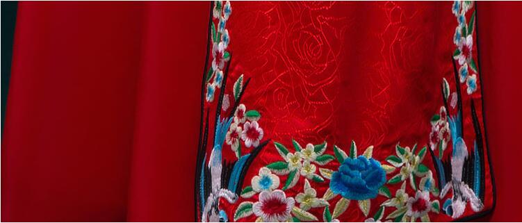 复古刺绣嫁衣中式礼服图片