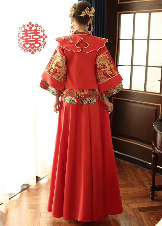 复古刺绣中国风嫁衣中式礼服