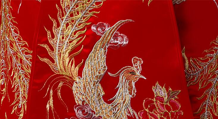 中国风刺绣龙凤褂新娘中式礼服