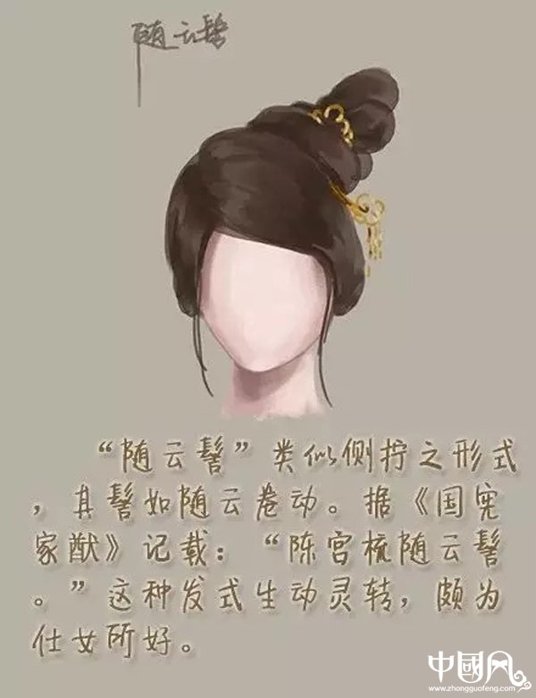 中国风女子古装发型参考（六）