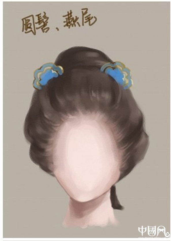 中国风女子古装发型参考（十一）