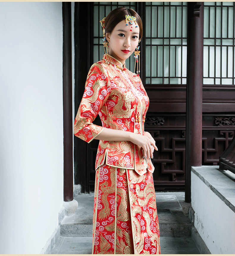 秀禾服中式婚纱礼服
