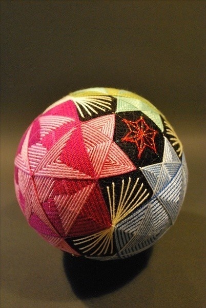 精美的手工手鞠球工艺品，丝线缠绕的艺术品！