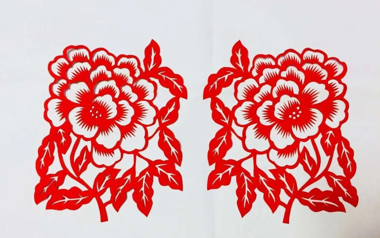 信手剪花花灿烂(20张)，张彬老师剪纸作品