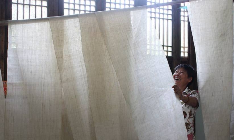 中国最古老布料：夏布微凉款款起舞