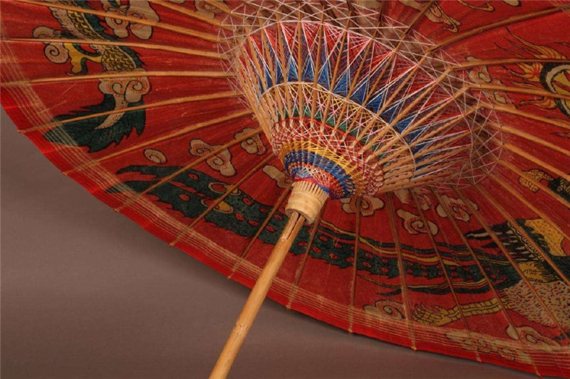 杭州西湖竹骨绸伞制作与图片欣赏
