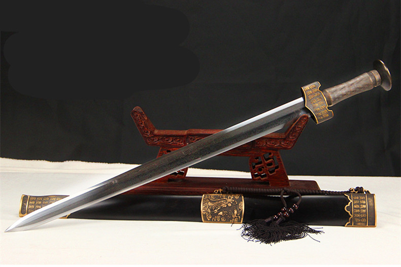 佰寿剑老人祝寿礼品，短剑手工艺术品