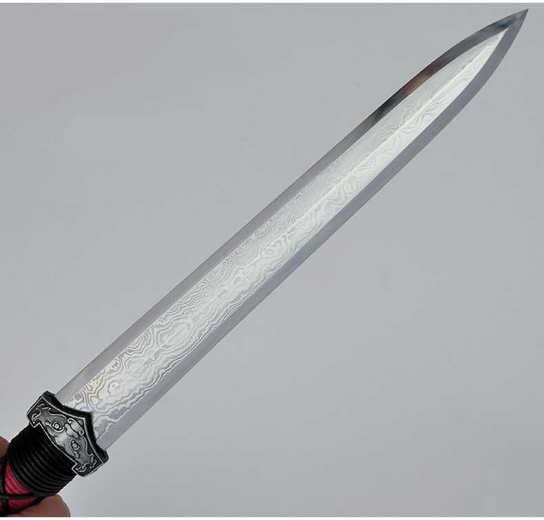 汉代短剑质朴简约兵器，中国风工艺品宝剑