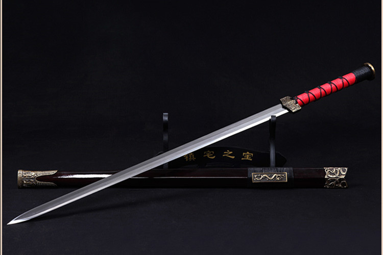 八面汉剑一体宽柄锰钢刀剑 ，传统霸气古韵兵器