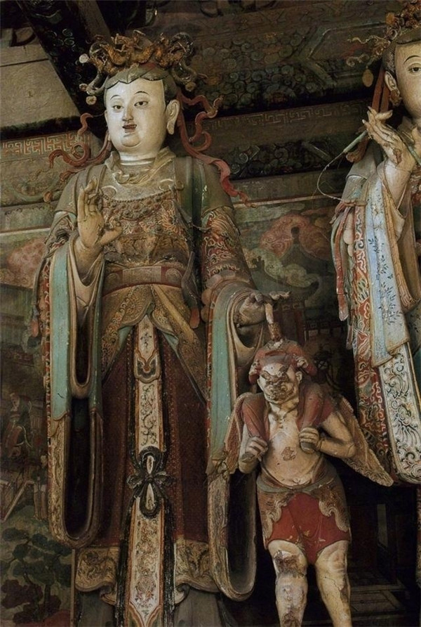北京大慧寺彩绘雕塑