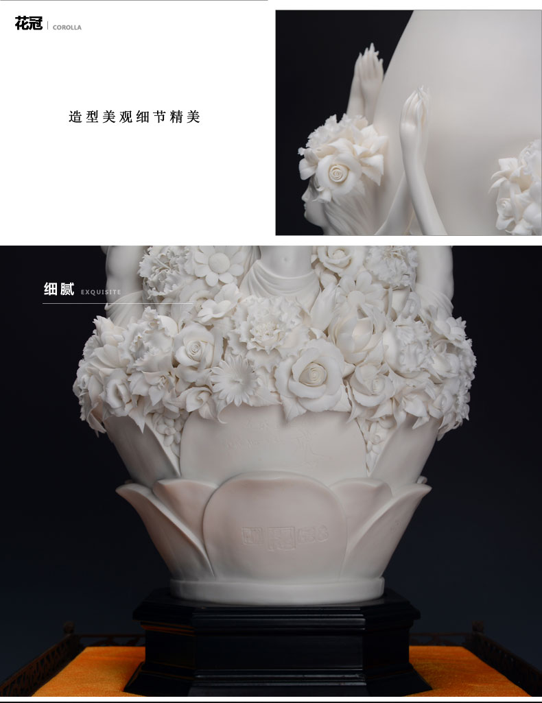 创意家居植物饰品摆件，白瓷瓷器工艺品