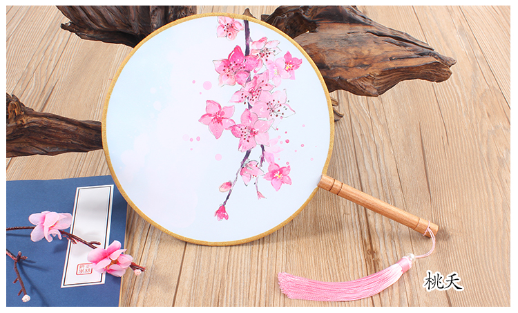 花卉图案中国风团扇：16款古典双面花卉团扇
