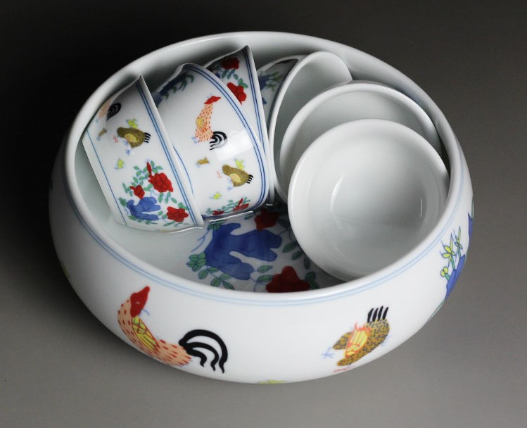 鸡缸杯陶瓷茶洗水盂