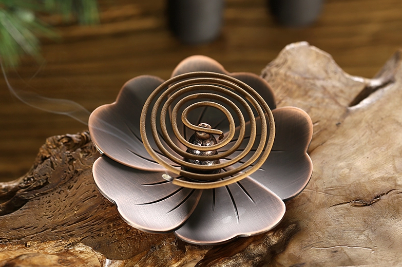 樱花纯铜仿古香炉
