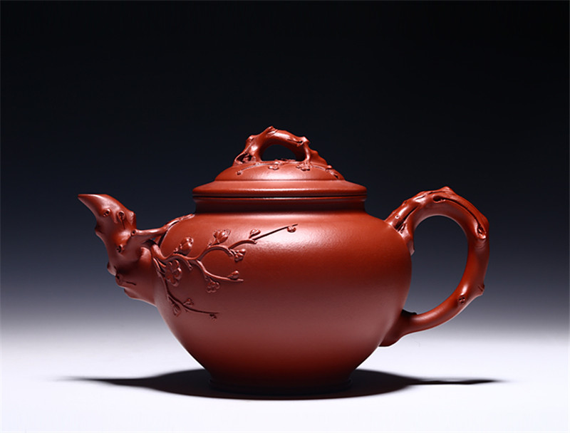 宜兴紫砂壶纯全手工原矿大红袍报春茶壶茶具