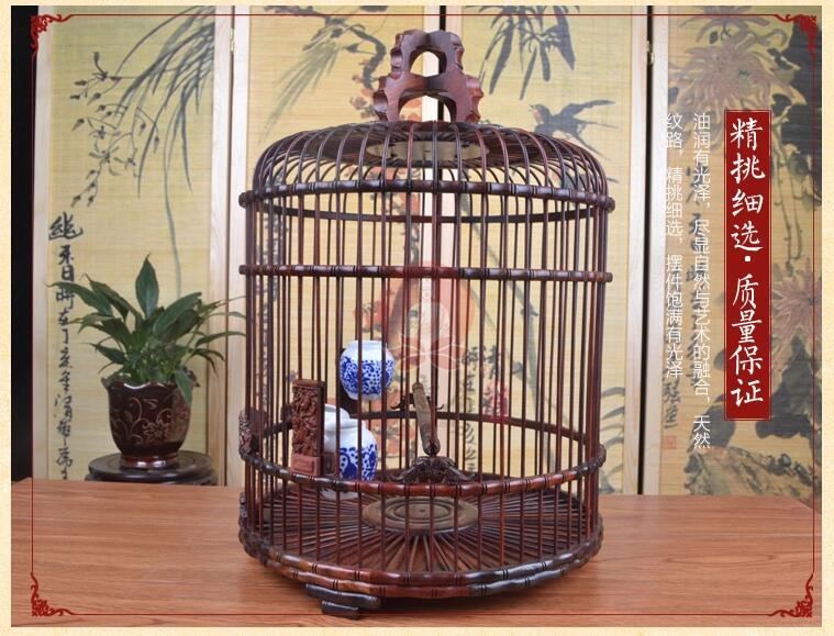 红酸枝红木画眉鸟笼子