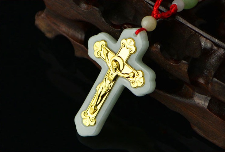 黄金十字架项链