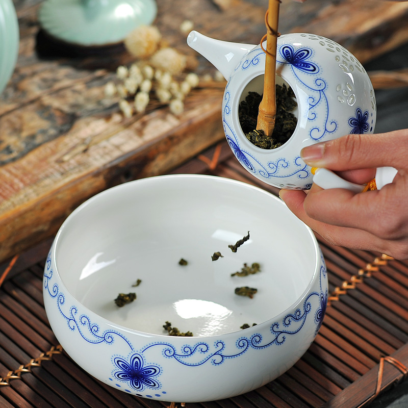 景德镇青花冰梅水盂