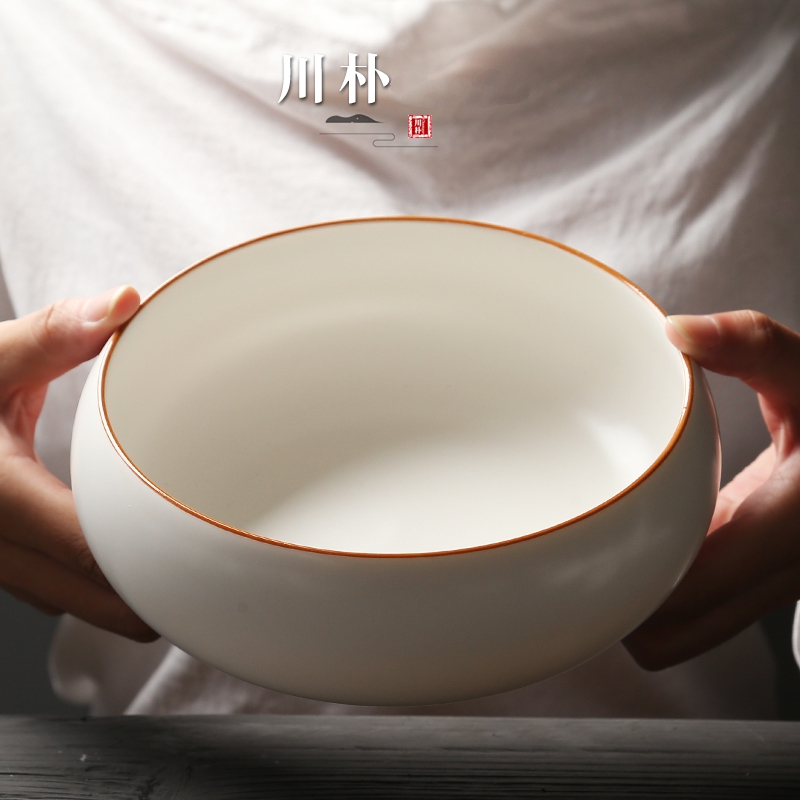  脂白韵陶瓷水盂茶洗