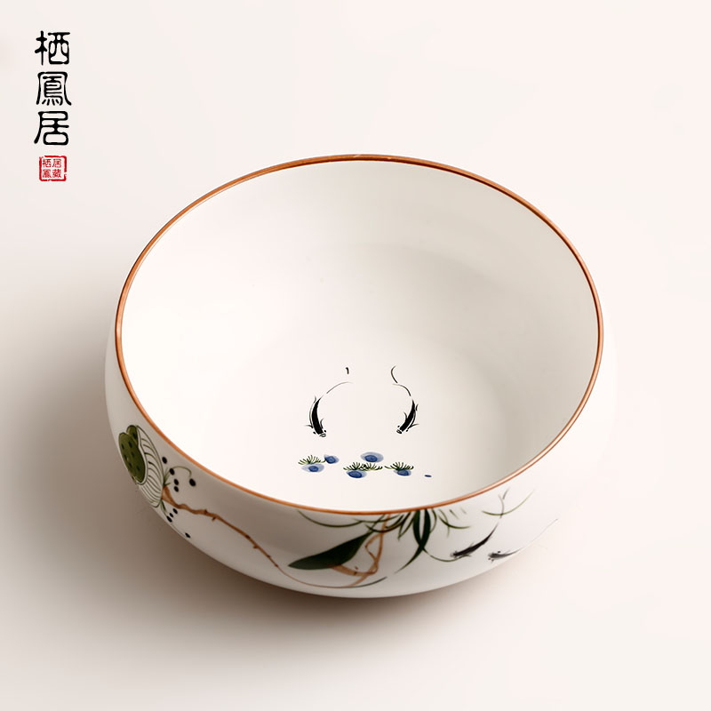 陶瓷手绘水盂