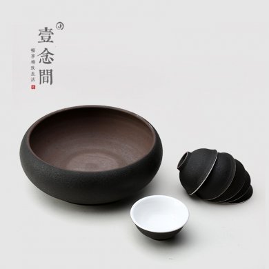 茶道黑陶水盂（二）