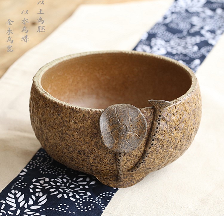 日式陶瓷水盂，可用作茶洗笔洗
