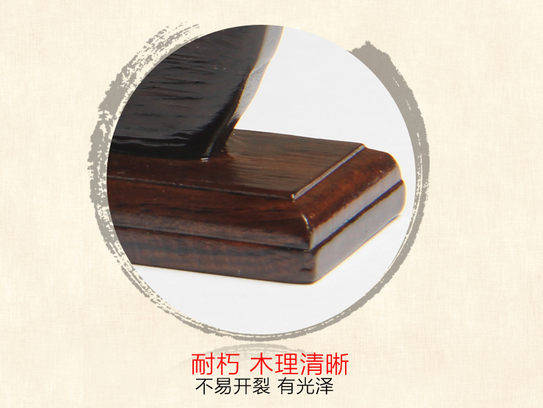 朴拙厚重，黑梓木蝙蝠笔架