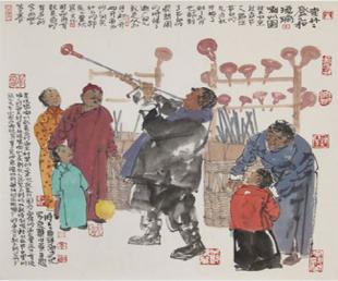 北京民俗文化，栩栩如生的民俗画