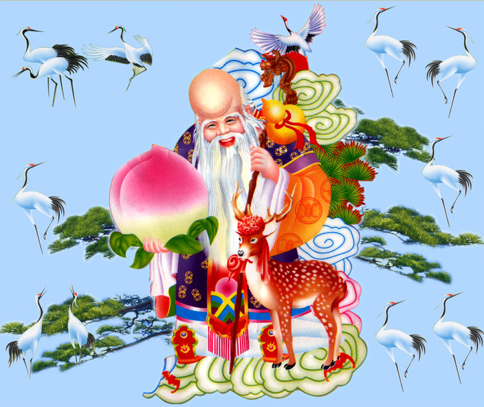 中国传统文化：五款中国风的圣诞老人