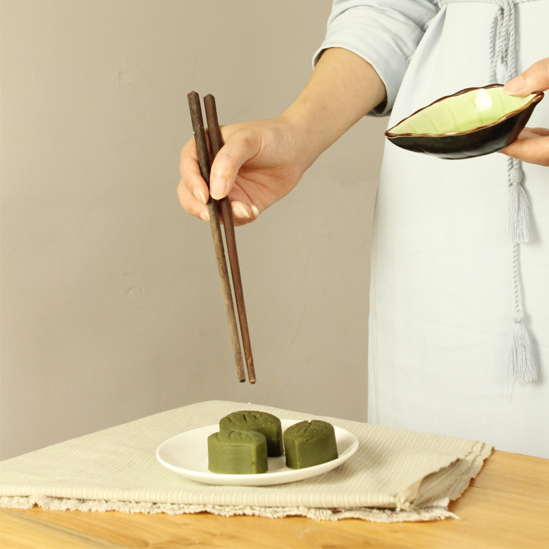 传统美食中式糕点心抹茶绿豆糕