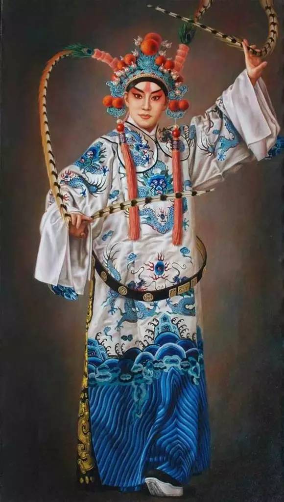 油画中的京剧人物，美的不可思议！