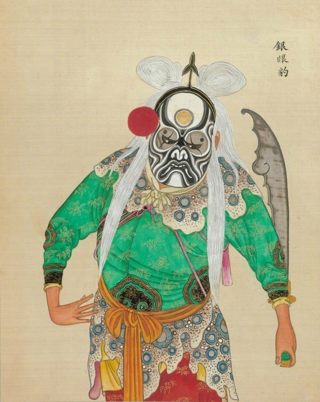 中国京剧艺术插画：九款清朝京剧人物肖像