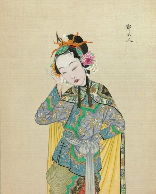 中国京剧艺术插画：九款清朝京剧人物肖像