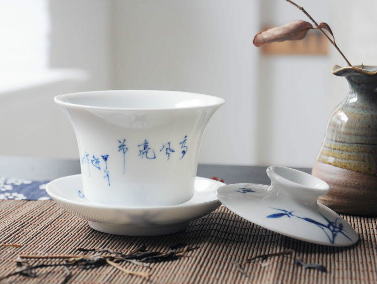 手绘青花瓷茶具