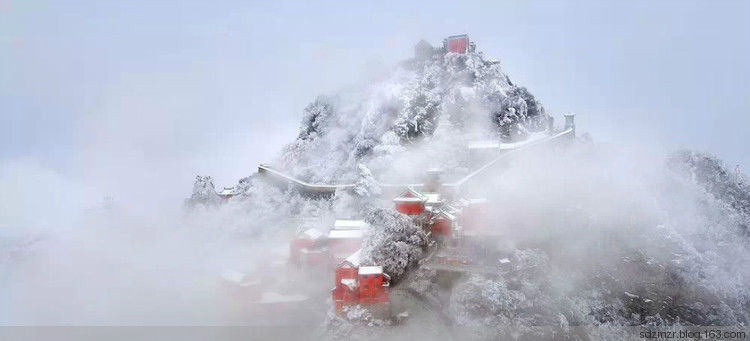 武当山千里冰封万里雪飘