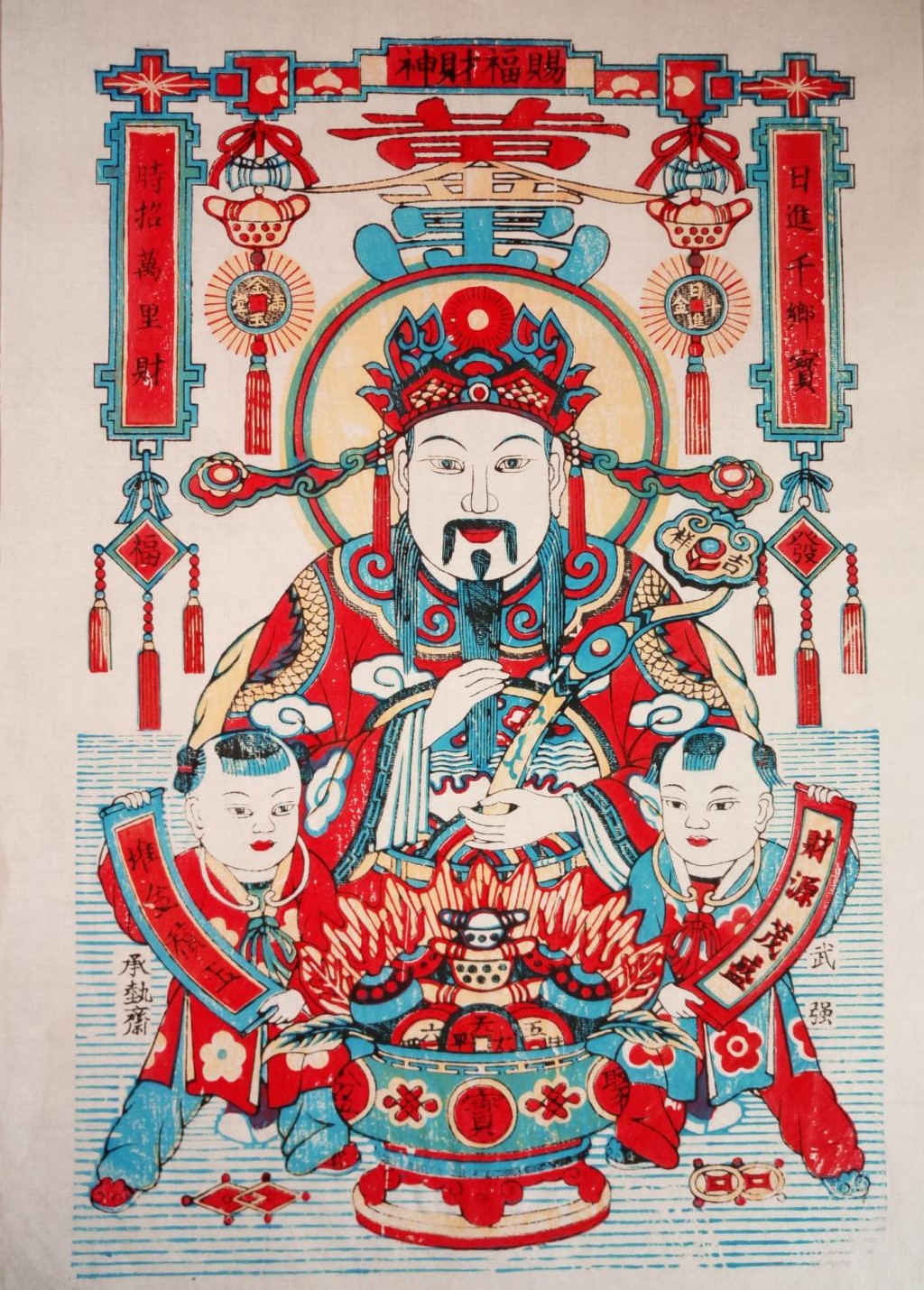 15款生动门神人物年画，唯美中国吉祥人物年画