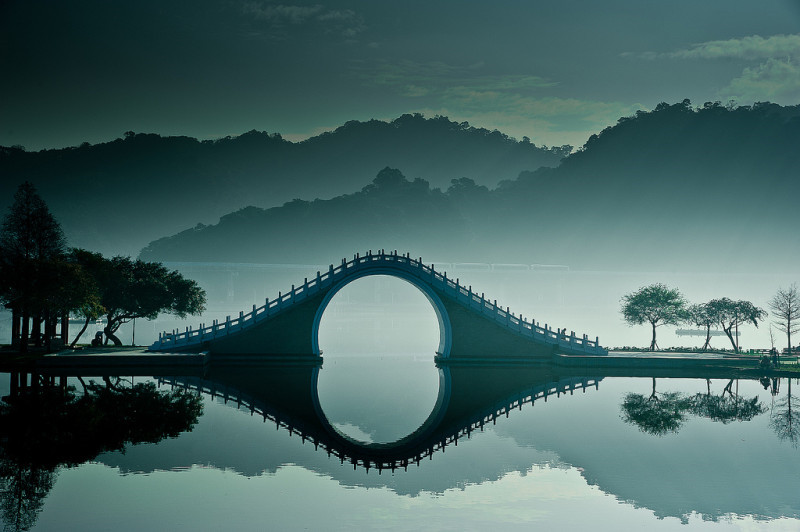 台湾月亮桥摄影欣赏