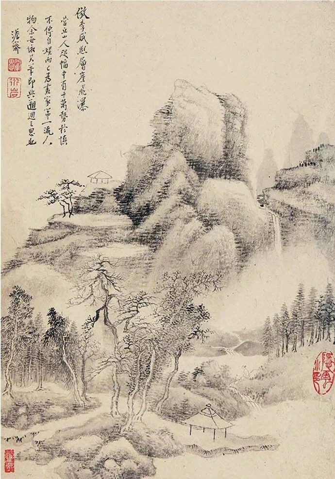 国画山水图集(41张)，高清国画图片欣赏