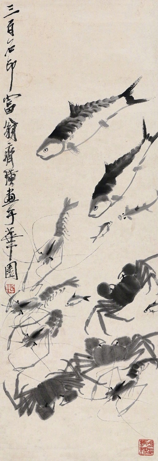 齐白石作品集合（90张），齐白石国画作品欣赏