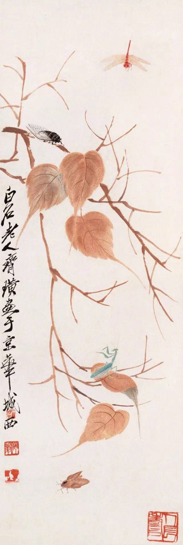 齐白石作品集合（90张），齐白石国画作品欣赏