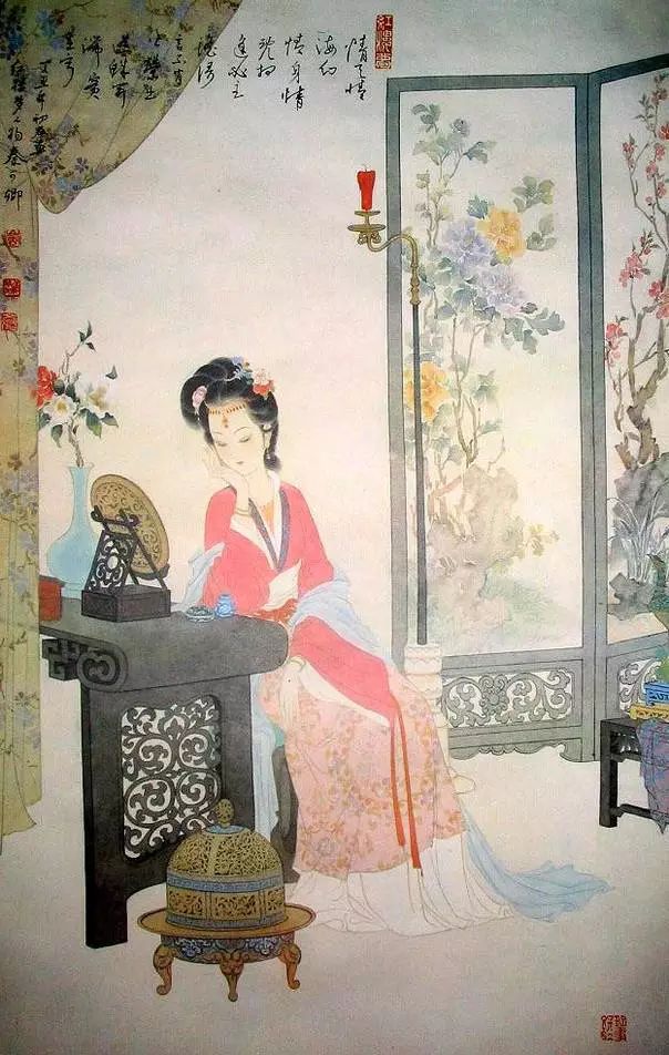 冯其庸国画作品：手绘《红楼梦》人物图美呆了