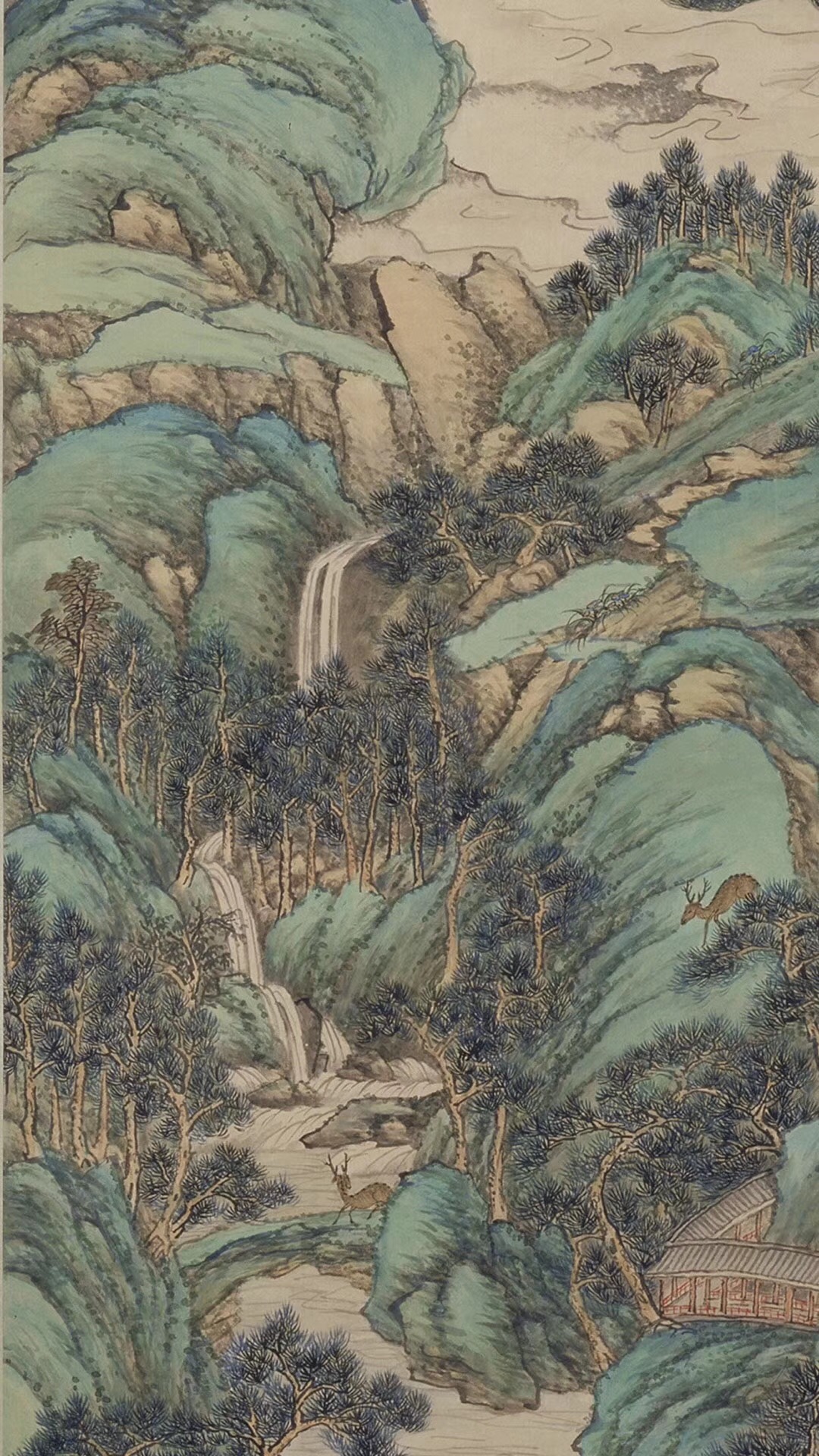 盎然春色的《仙境春长图》：青绿山水生机无限