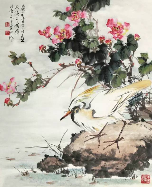中国国画艺术：绝美花鸟国画图片